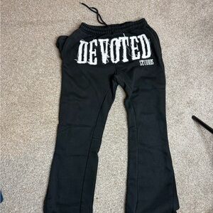 Devoted studios black flared joggers